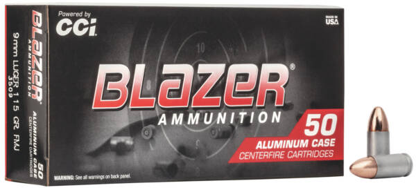 BLAZER 9MM ALUMINUM 115GR 50