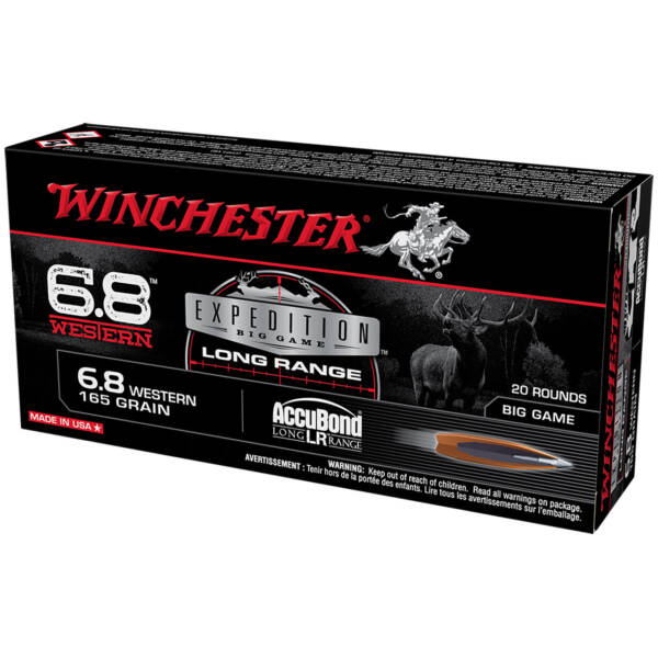 WINCHESTER 6.8 WESTERN 165GR EXPEDITION ACCUBOND LONG RANGE