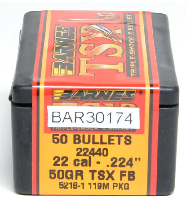 BARNES 22 .224GR 50GR TSX AMMO