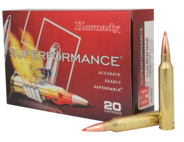 HORNADY 7MM REM MAG 139GR SST AMMO