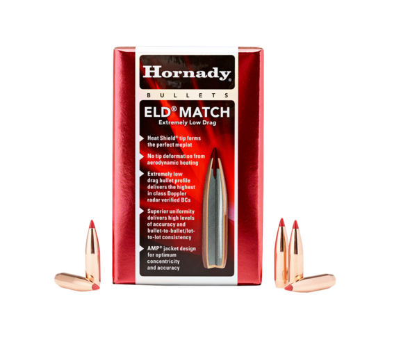 HORNADY 30CAL 195GR ELD MATCH 100CT