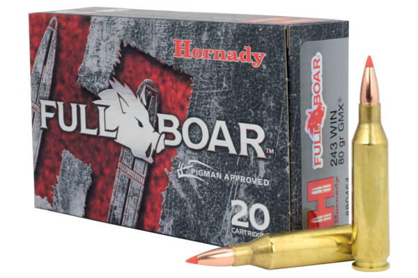 HORNADY 243WIN 80GR FULL BOAR AMMO