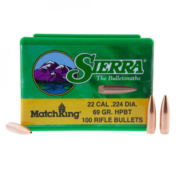 SIERRA 22CAL 69GR HPBT BULLET