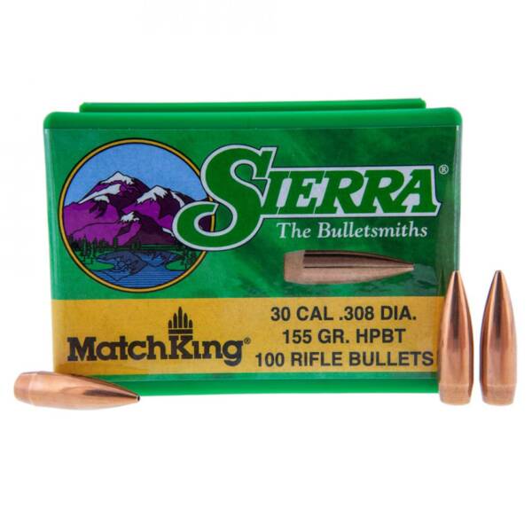 SIERRA 30CAL 155GR HPBT BULLET