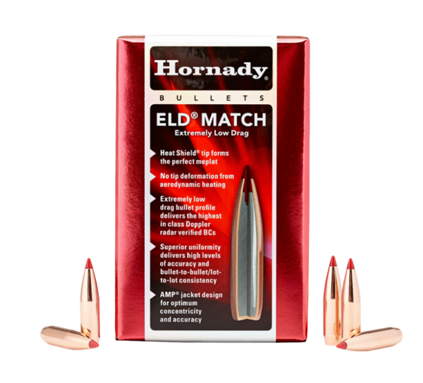 HORNADY 22CAL 88GR ELD MATCH BULLET 100C