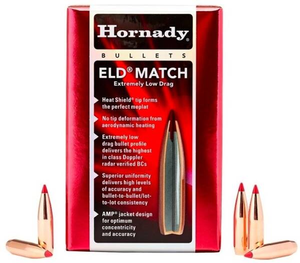 HORNADY 22CAL 88GR ELD-M 3500CT BULLET