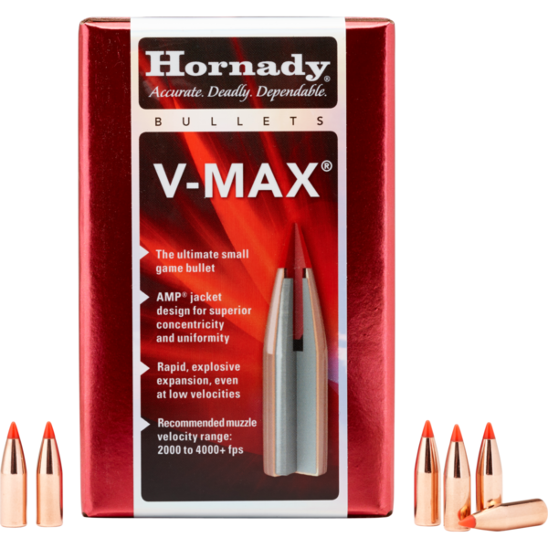 HORNADY 22CAL 40GR V-MAX BULLET 100CT