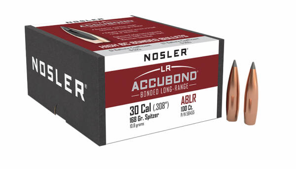 NOSLER 30CAL 168GR ACCUBOND LR 100CT