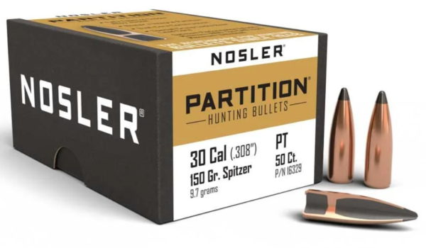 NOSLER 30CAL 150GR PARTITION BULLET