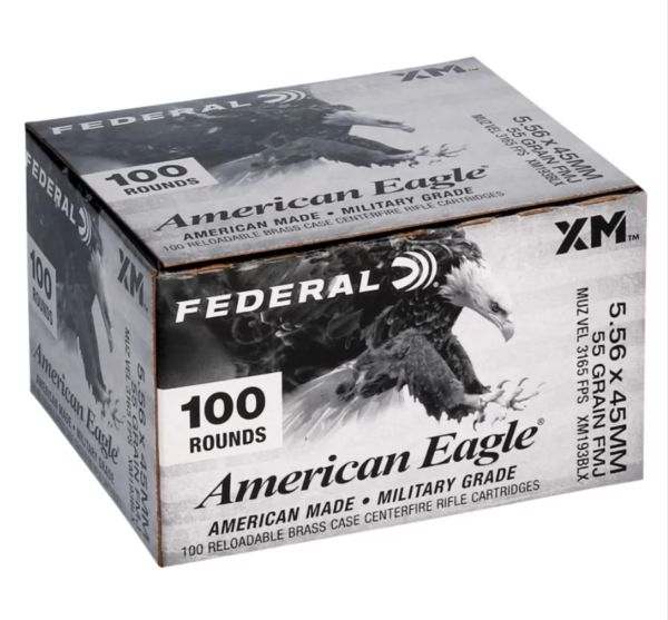 FED 5.56X45MM 55GR FMJ 100RNDS