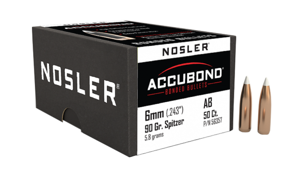 NOSLER 6MM 90GR ACCUBOND BULLET 50CT