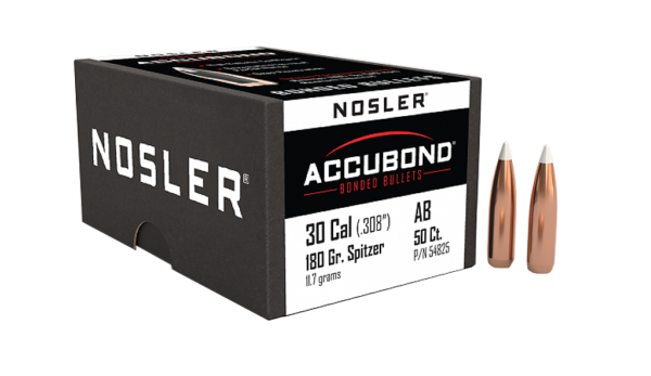 NOSLER 30CAL 180GR ACCUBOND BULLET 50CT