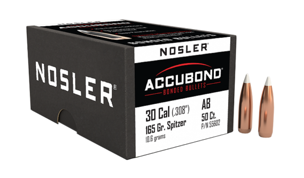 NOSLER 30CAL 165GR ACCUBOND BULLET 50CT