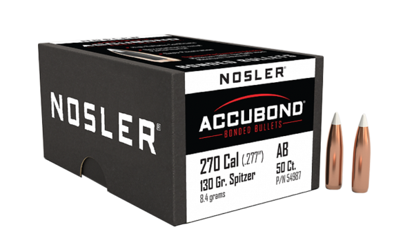 NOSLER 270CAL 130GR ACCUBOND BULLET 50CT