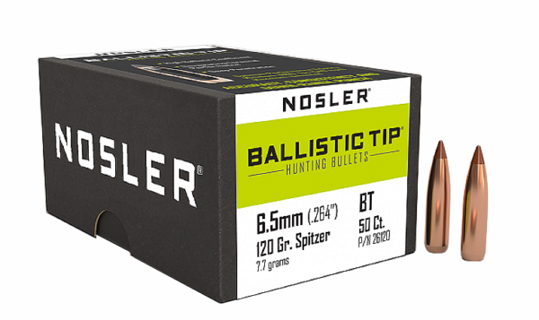 NOSLER 6.5MM 120GR BALLISTIC BULLET