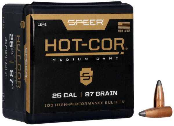 SPEER 25CAL 87GRSPTZ SP BULLET