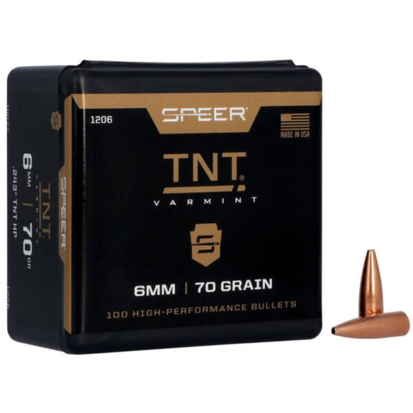 SPEER 6MM 70GR HP TNT BULLET