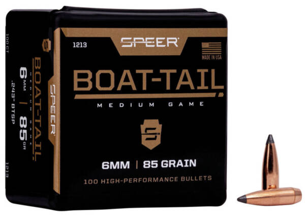 SPEER 24CAL 85GR BTSP BULLET