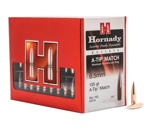 HORNADY 6.5MM 135GR A-TIP MATCH 100CT