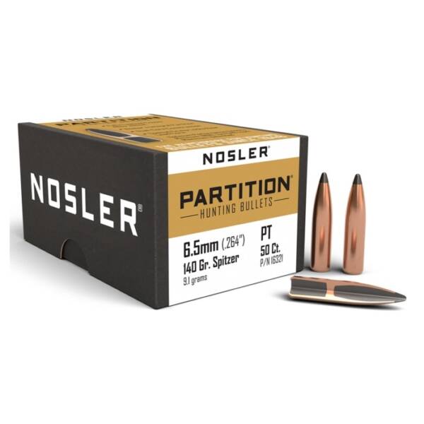 NOSLER 6.5MM 140GR PARTITION 50CT