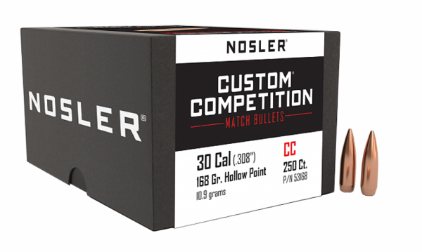 NOSLER 30CAL 168GR CUSTOM COMPETITION