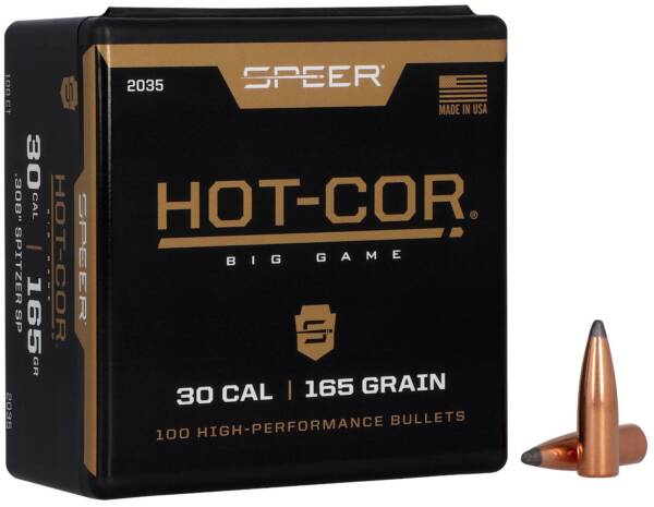 SPEER 30CAL 165GR HOT-COR BULLET