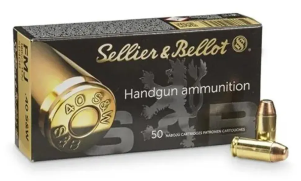 S&B 40S&W 180GR FMJ AMMO