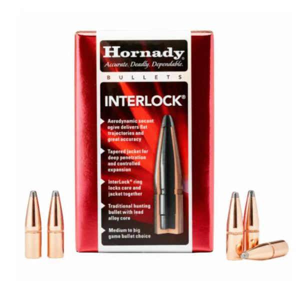 HORNADY 30CAL 180GR SP INTERLOCK 100CT