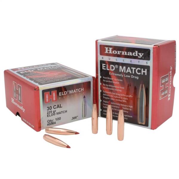 HORNADY 30CAL 200GR ELD-X BULLET 100CT