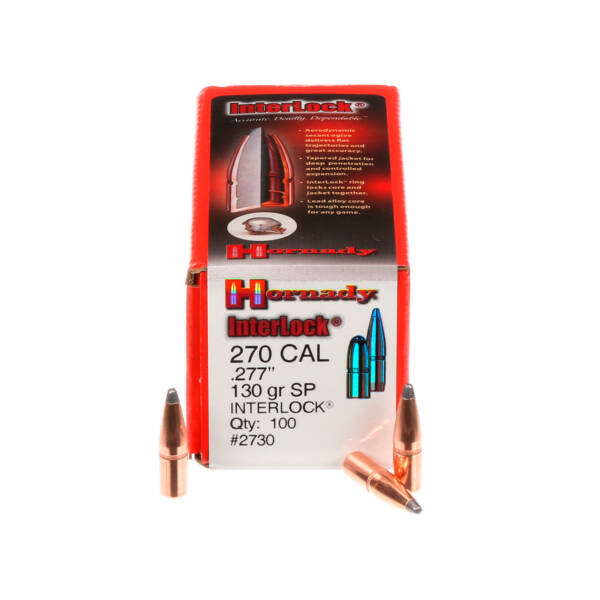 HORNADY 270CAL 130GR SP BULLET 100CT