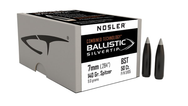 NOSLER 7MM 140GR BALLISTIC SILVERTIP