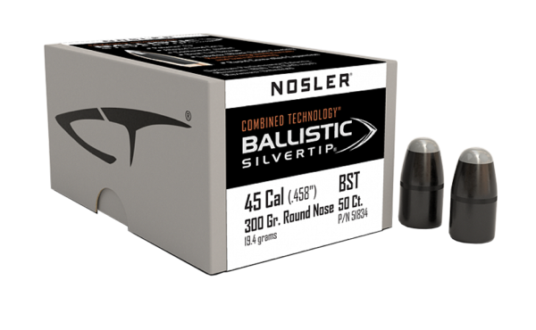 NOSLER 45/70 300GR BALLISTIC SILVERTIP