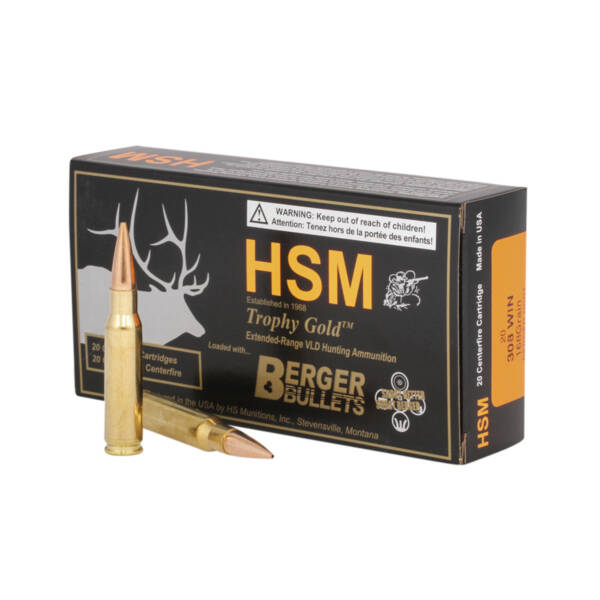 HSM 308WIN 168GR HPBT HUNTING AMMO