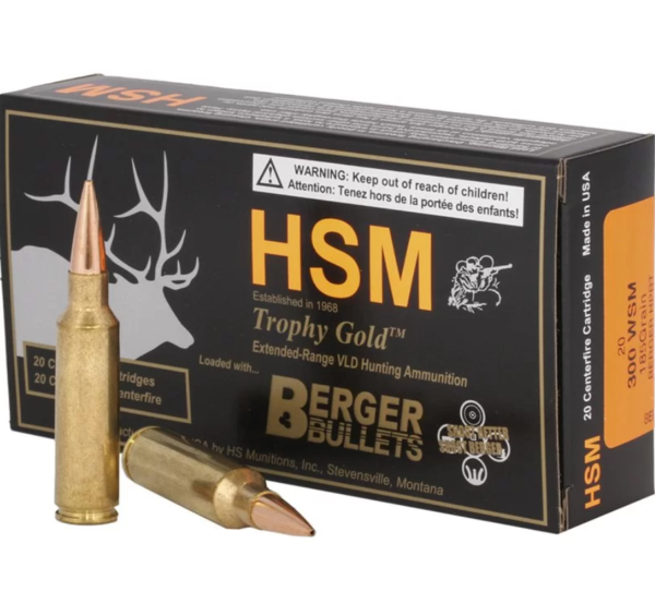 HSM 300WSM 185GR HPBT HUNTING AMMO