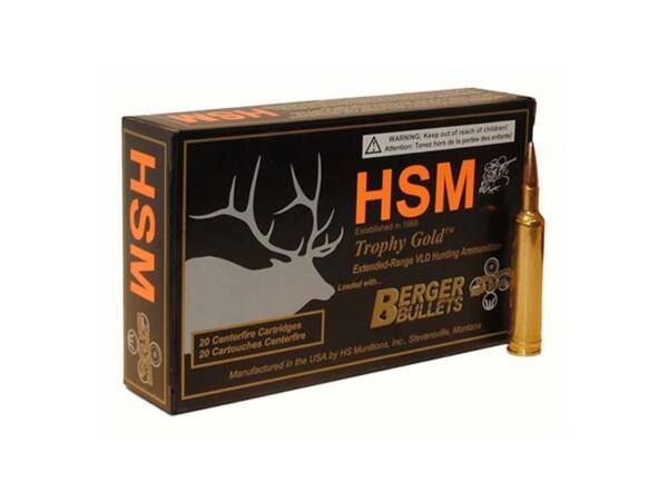 HSM 243WIN 95GR HPBT HUNTING AMMO