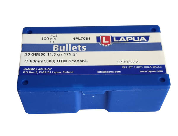 LAPUA GB550 30CAL 175GR OTM SCENAR-L