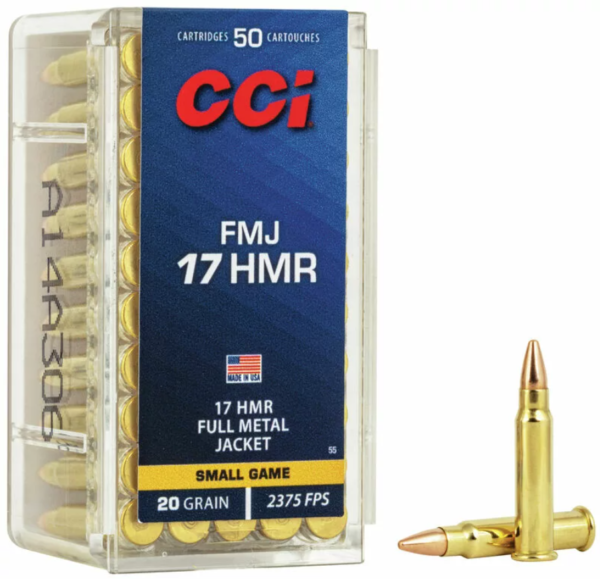 CCI 17HMR 20GR FMJ SMALL GAME AMMO