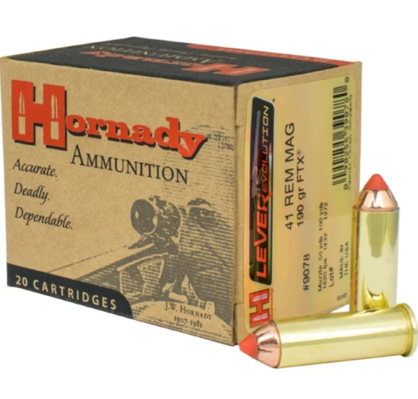 HORNADY 41 190GR REM MAG FTX