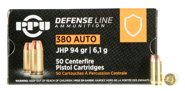 DEFENSE LINE 380 AUTO 94GR JHP 50CT