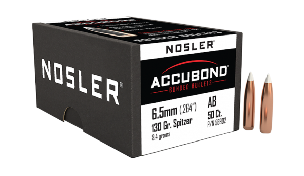 NOSLER 6.5MM 130GR ACCUBOND BULLET 50CT