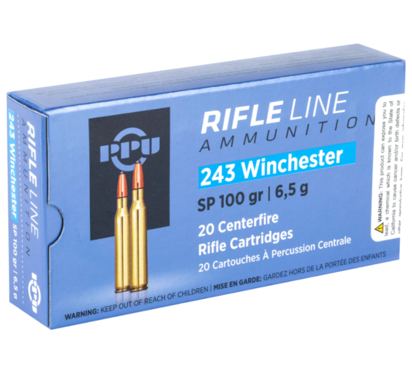 PPU 243WIN SP 100GR AMMUNITION