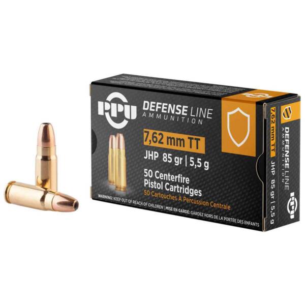 PPU 7.69MM TT JHP 85GR DEFENSE