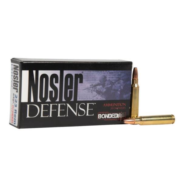 NOSLER 223REM 64GR DEFENSE AMMO