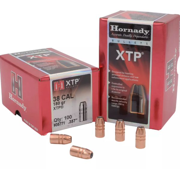 HORNADY 38CAL 180GR XTP BULLET 100CT