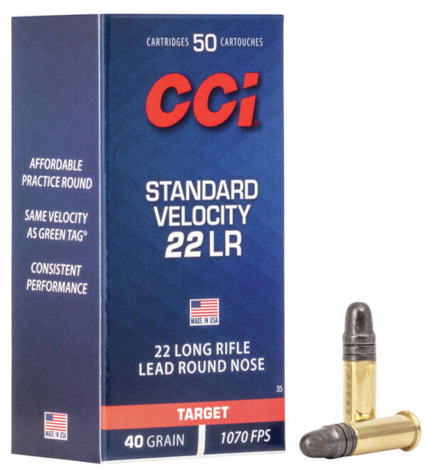 CCI 22LR 40GR TARGET 50RNDS STANDARD