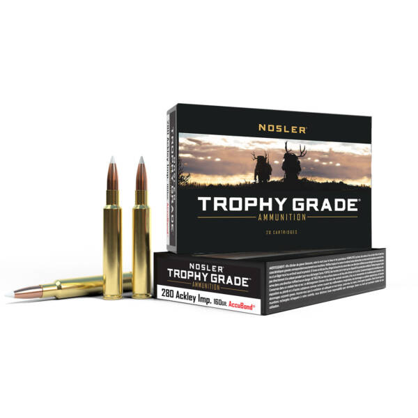 NOSLER 280ACKLEY IMP 160GR AMMO