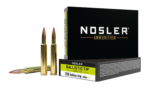 NOSLER 280REM ACKLEY 140GR AMMO