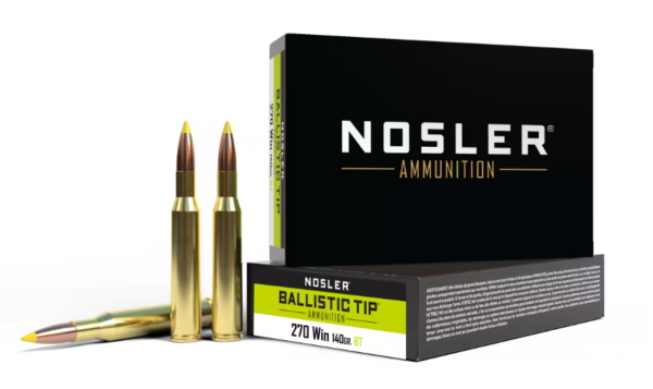 NOSLER 270WIN 140 GR BALLISTIC TIP