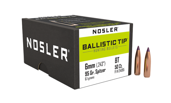 NOSLER 6MM 95GR BALLISTIC BULLET