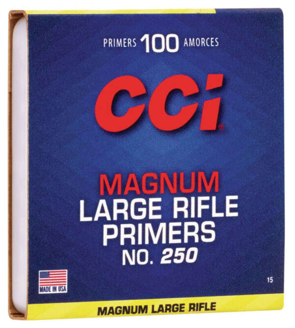 CCI LG RIFLE 250MAG PRIMERS 100PC